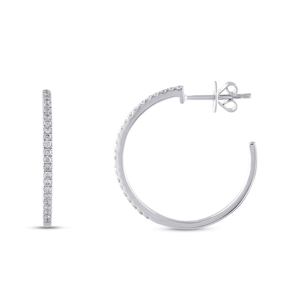 Hoop Diamond Earrings
