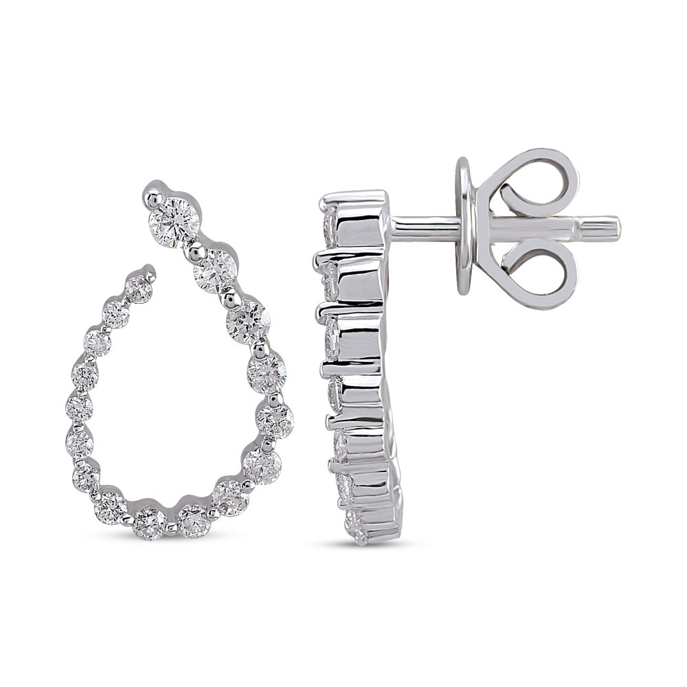 Hoop Diamond Earrings