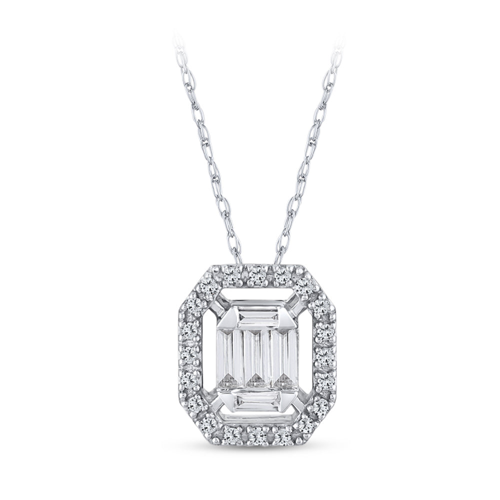 Baguette Diamond Necklace