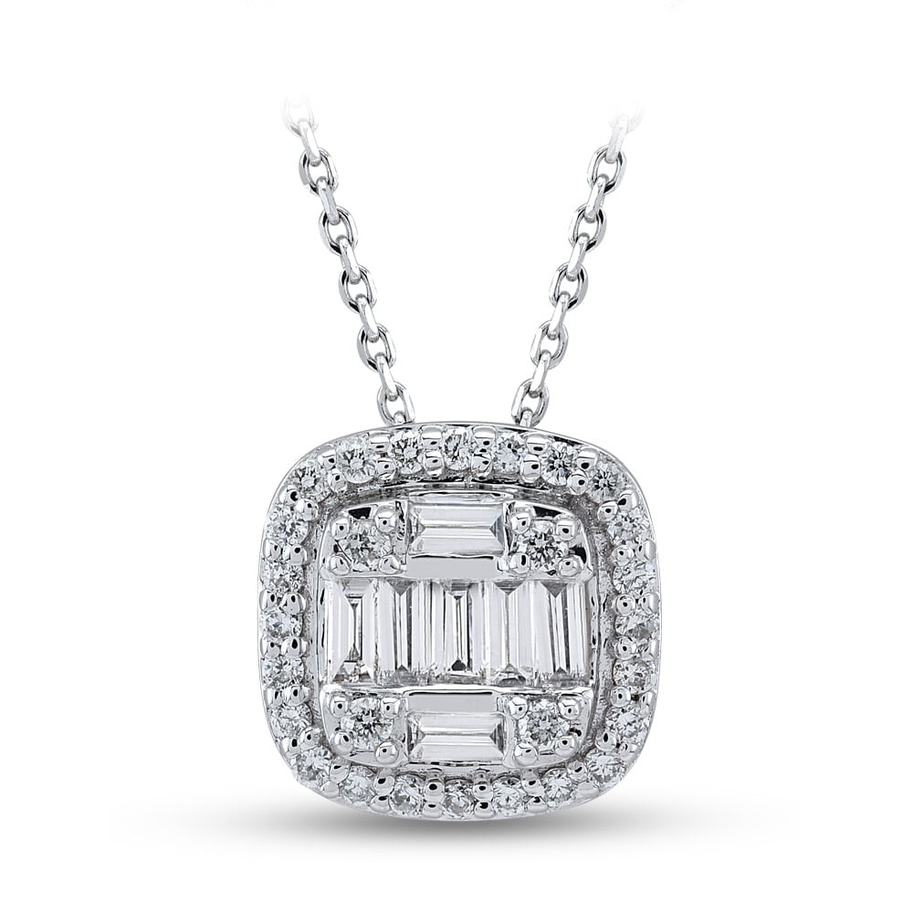 Baguette Diamond Necklace