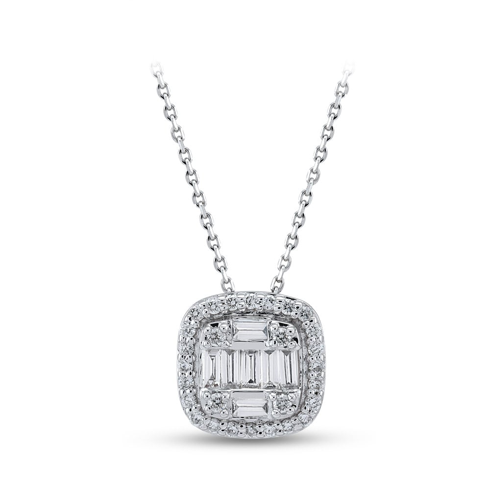 Baguette Diamond Necklace