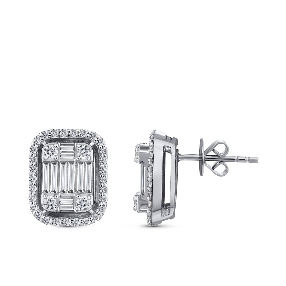 Baguette Diamond Earrings