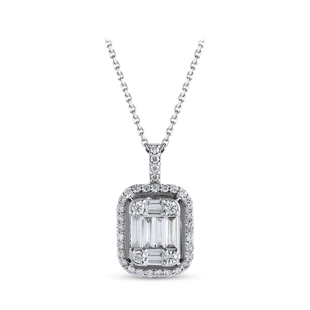Baguette Diamond Necklace