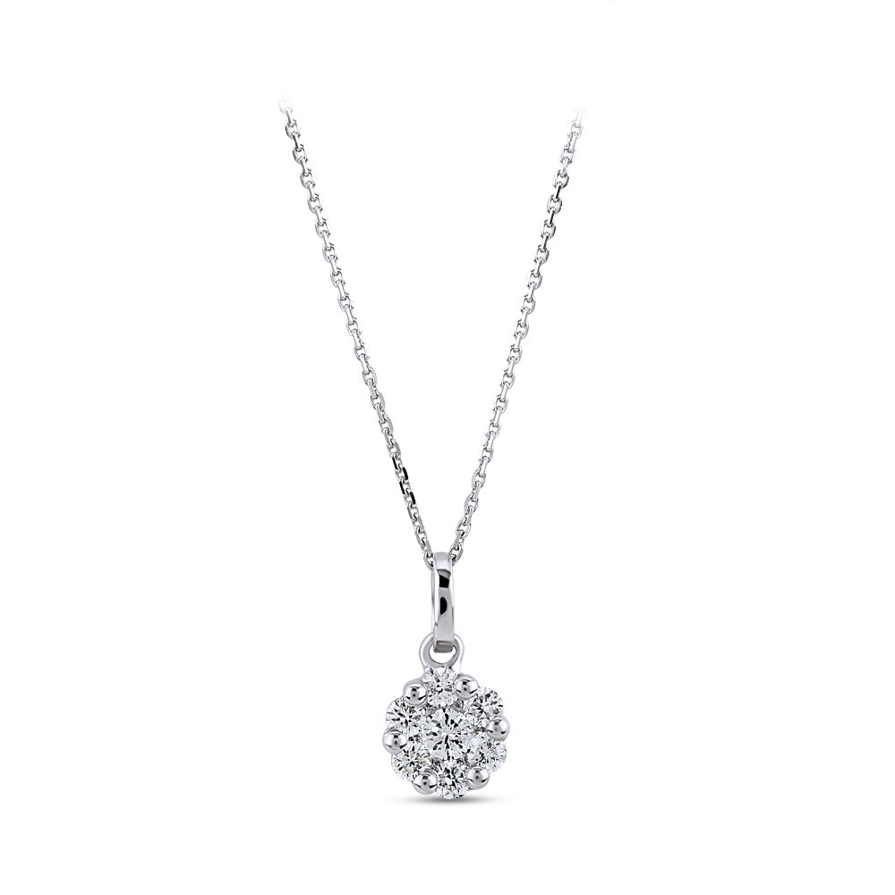 Halo Diamond Necklace
