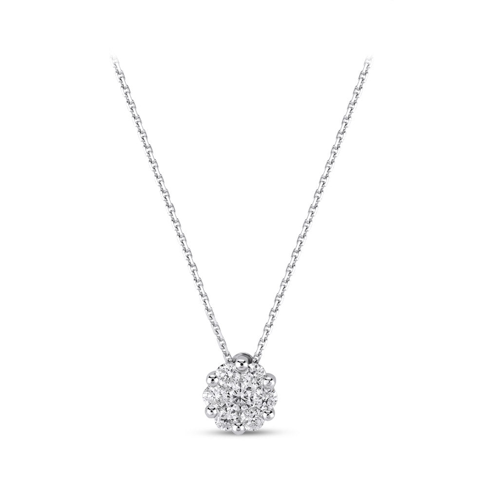 Halo Diamond Necklace