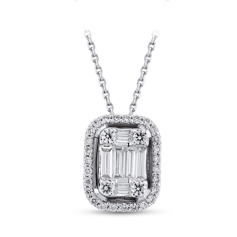 Baguette Diamond Necklace