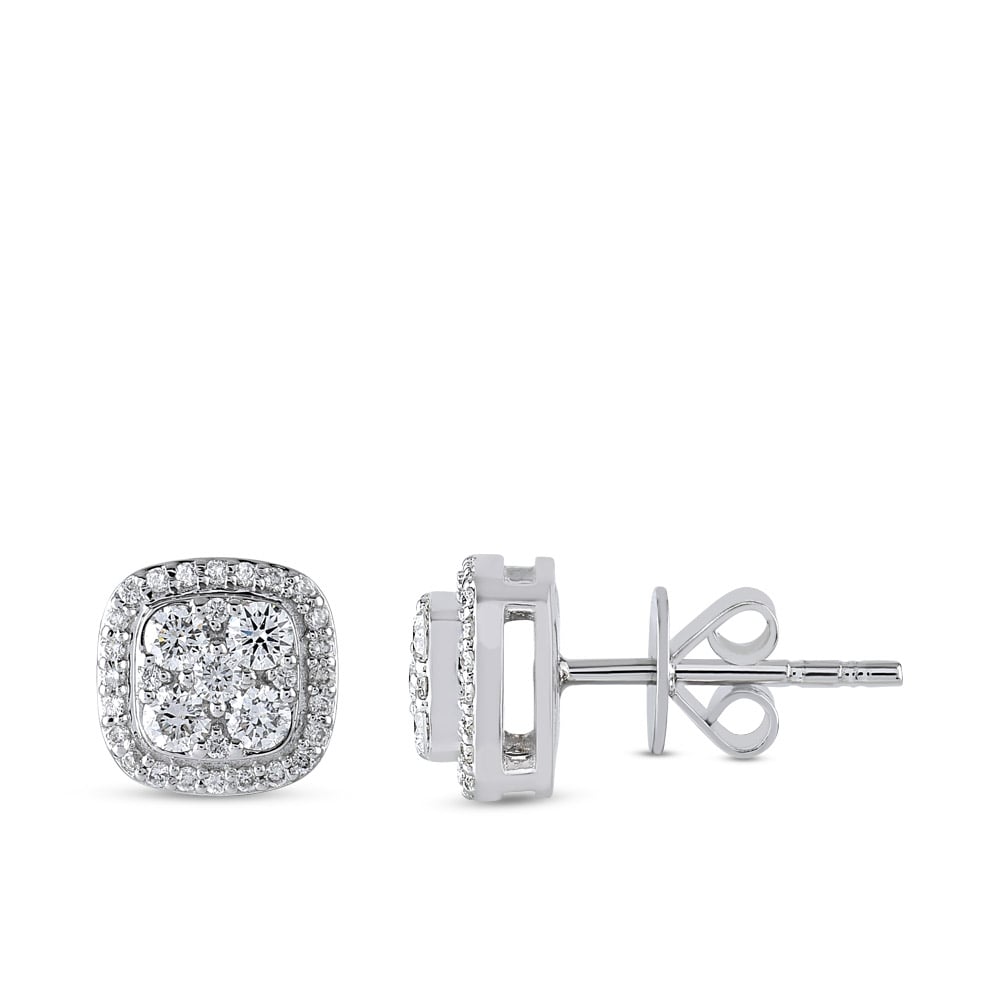 Design Diamond Stud Earrings