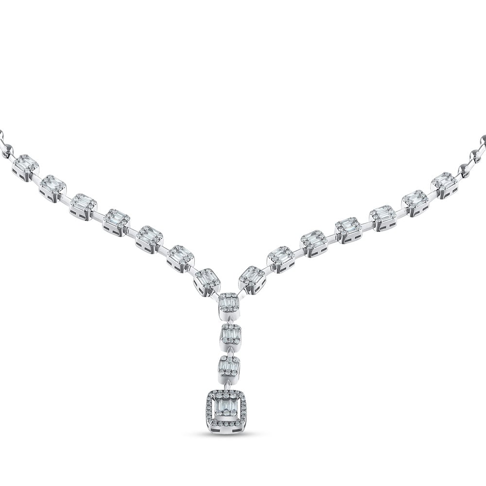 Baguette Diamond Necklace