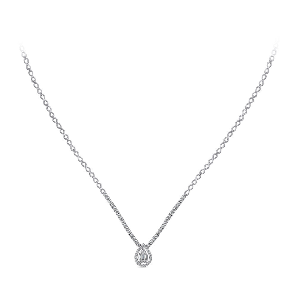Baguette Diamond Collier