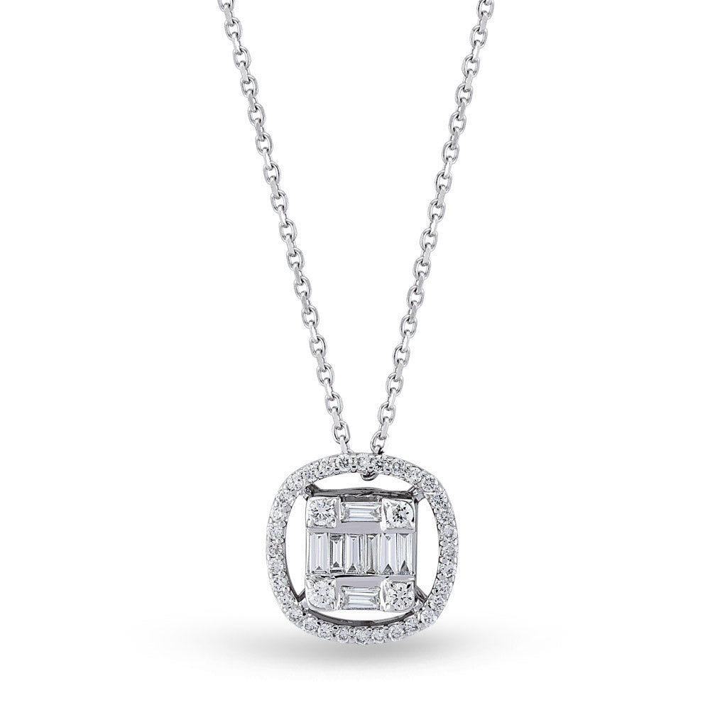 Baguette Diamond Necklace