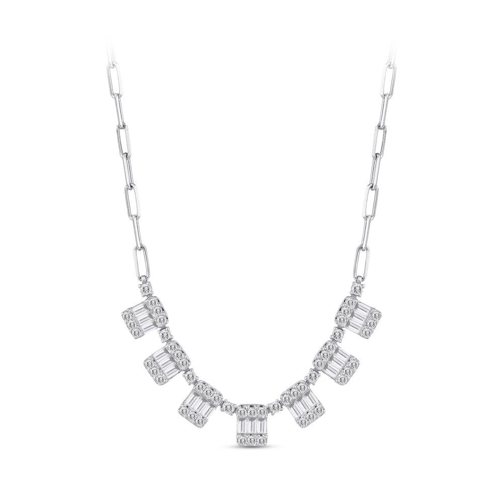 Baguette Diamond Necklace