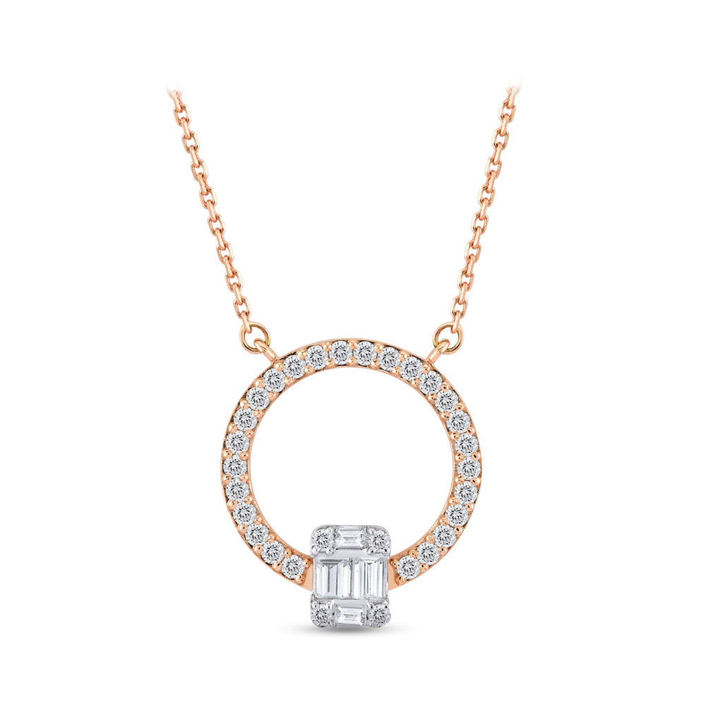 Baguette Diamond Necklace
