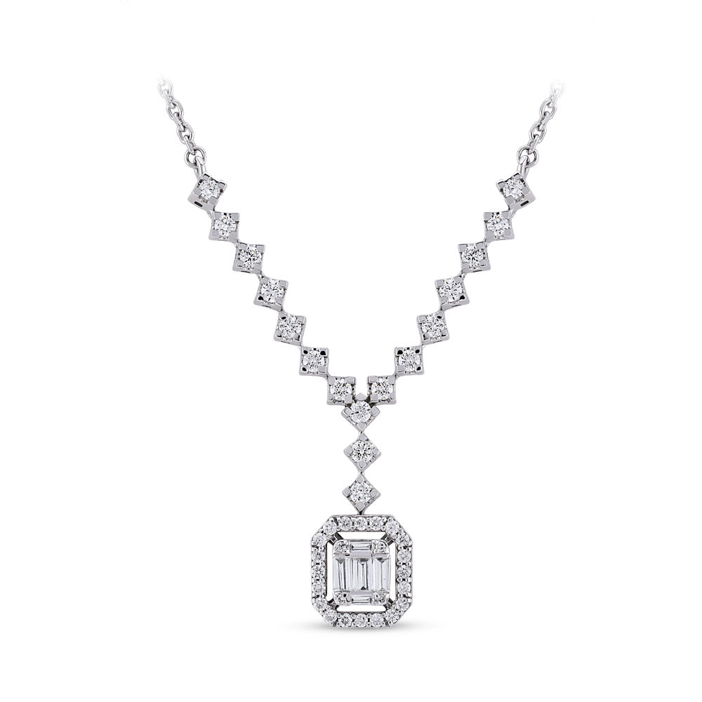 Baguette Diamond Collier