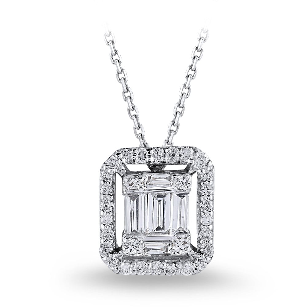 Baguette Diamond Necklace