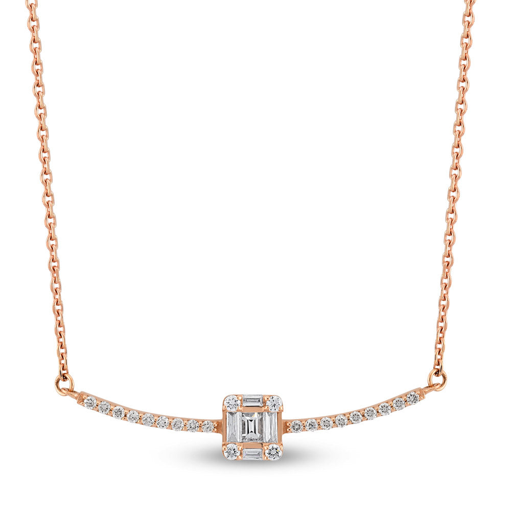 Baguette Diamond Necklace