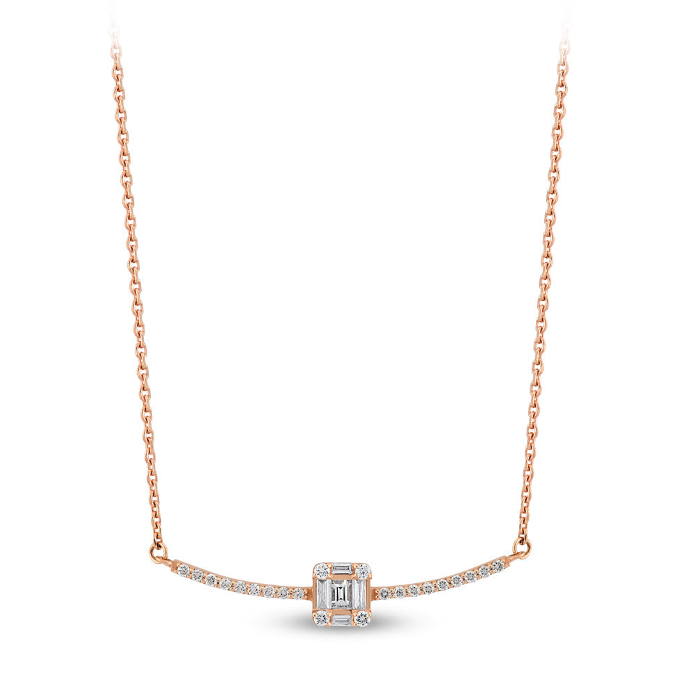 Baguette Diamond Necklace