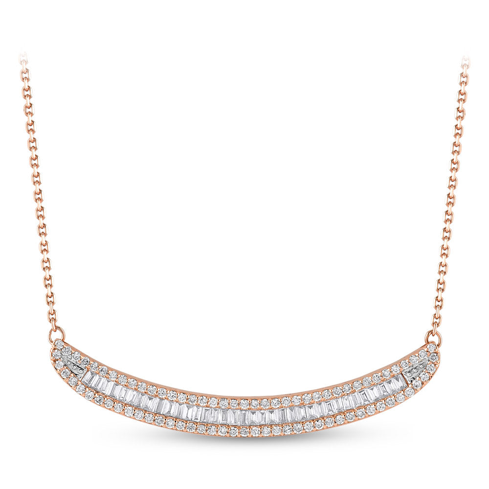 Baguette Diamond Necklace