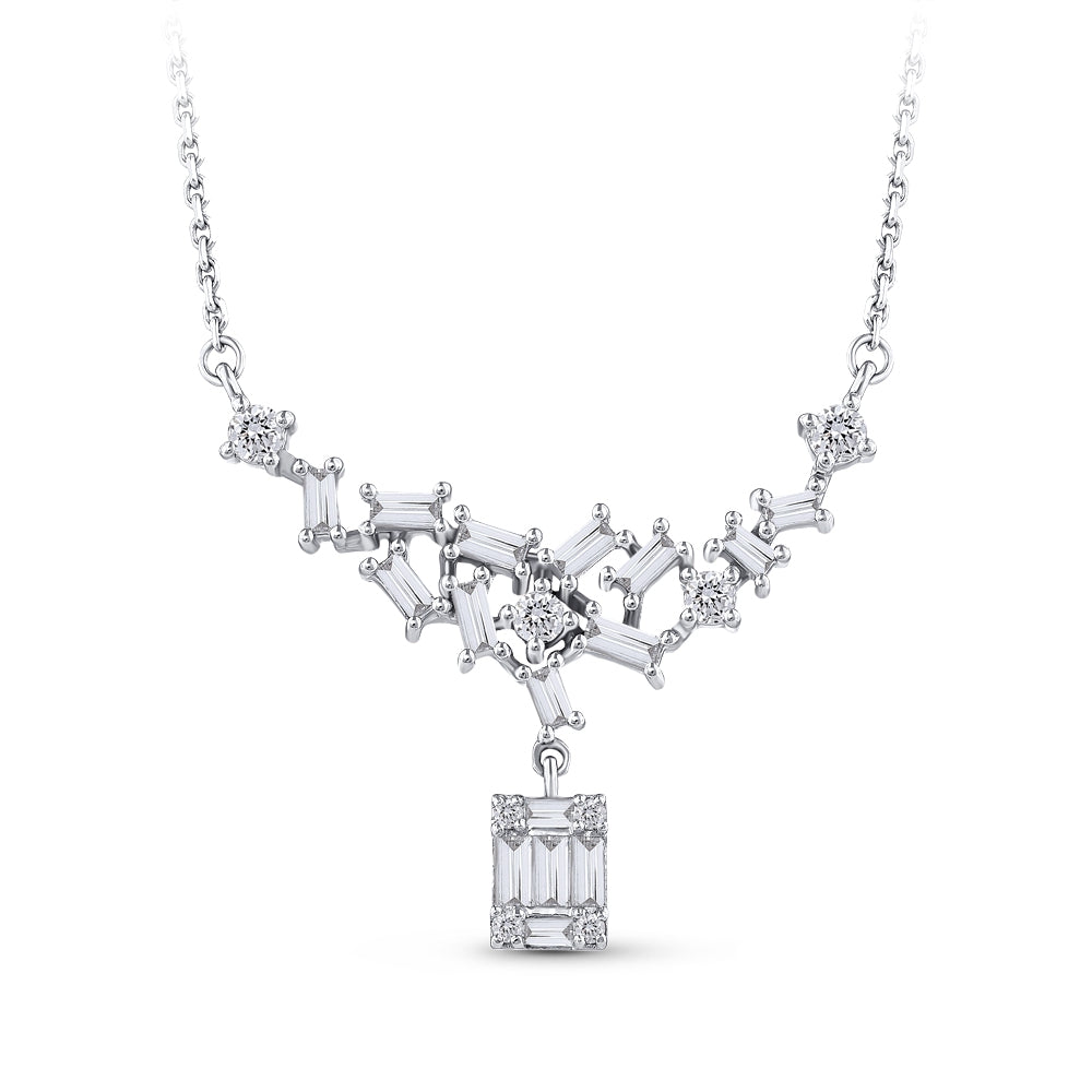Baguette Diamond Necklace