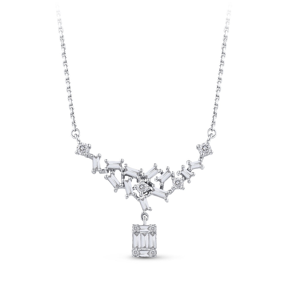 Baguette Diamond Necklace