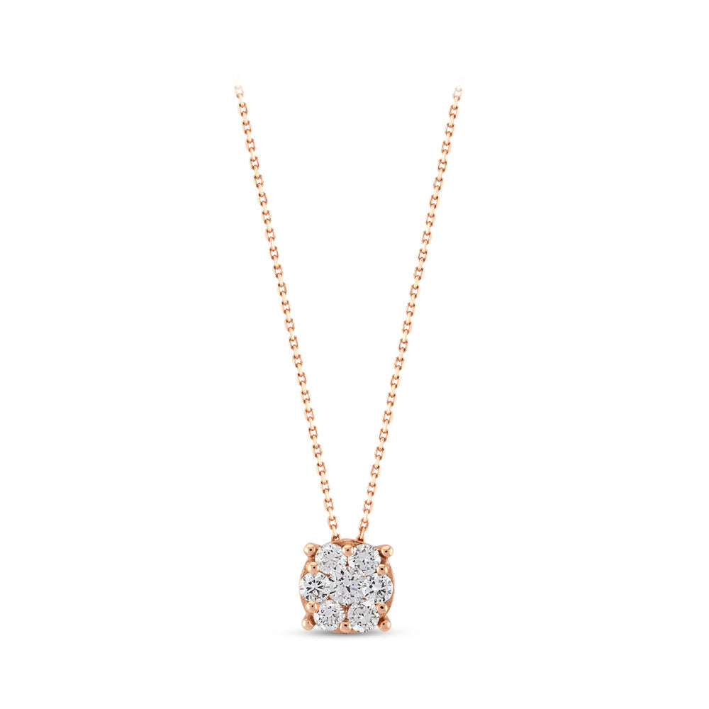 Halo Diamond Necklace