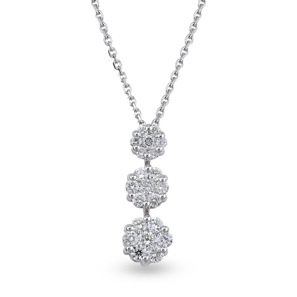 Halo Diamond Necklace