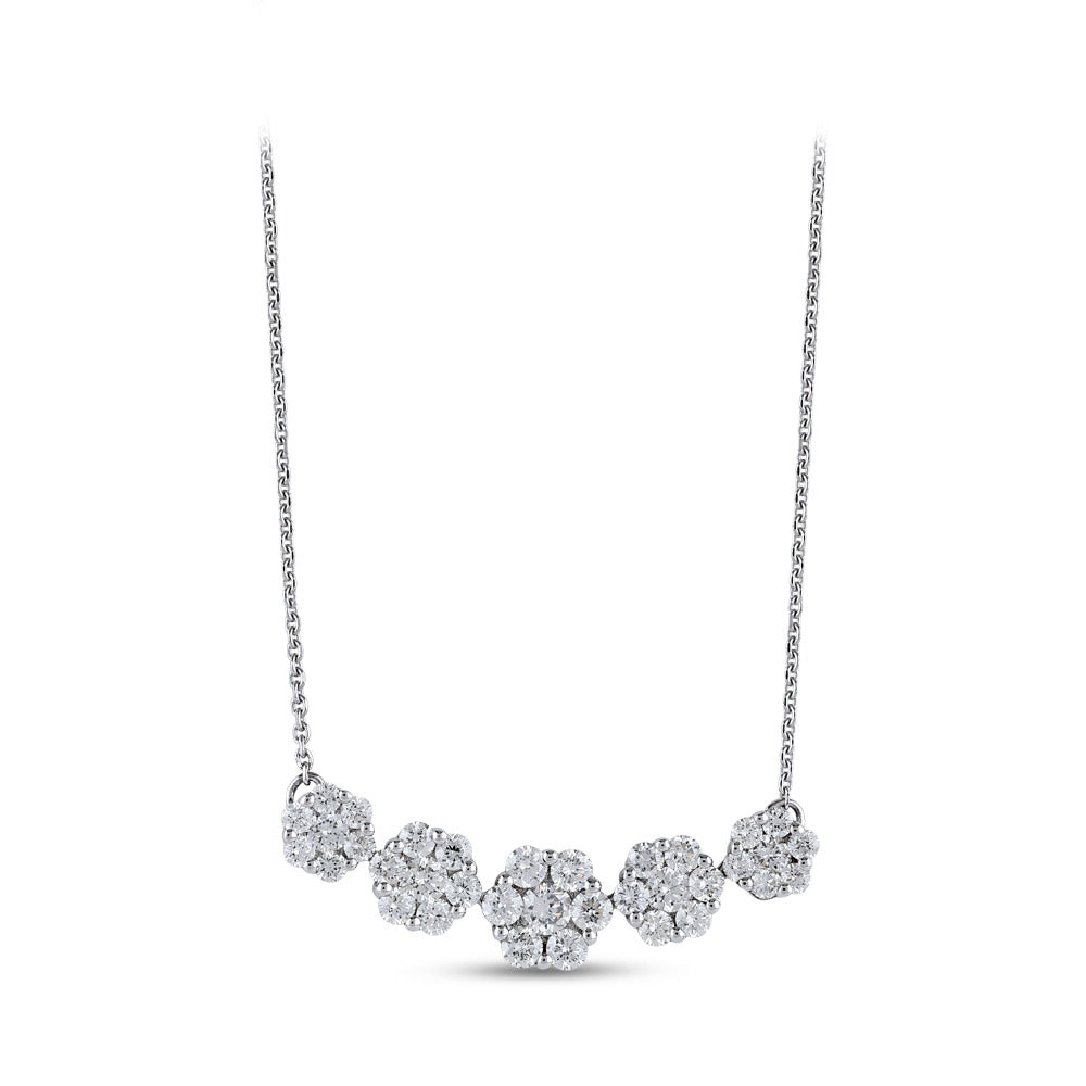 Halo Diamond Necklace