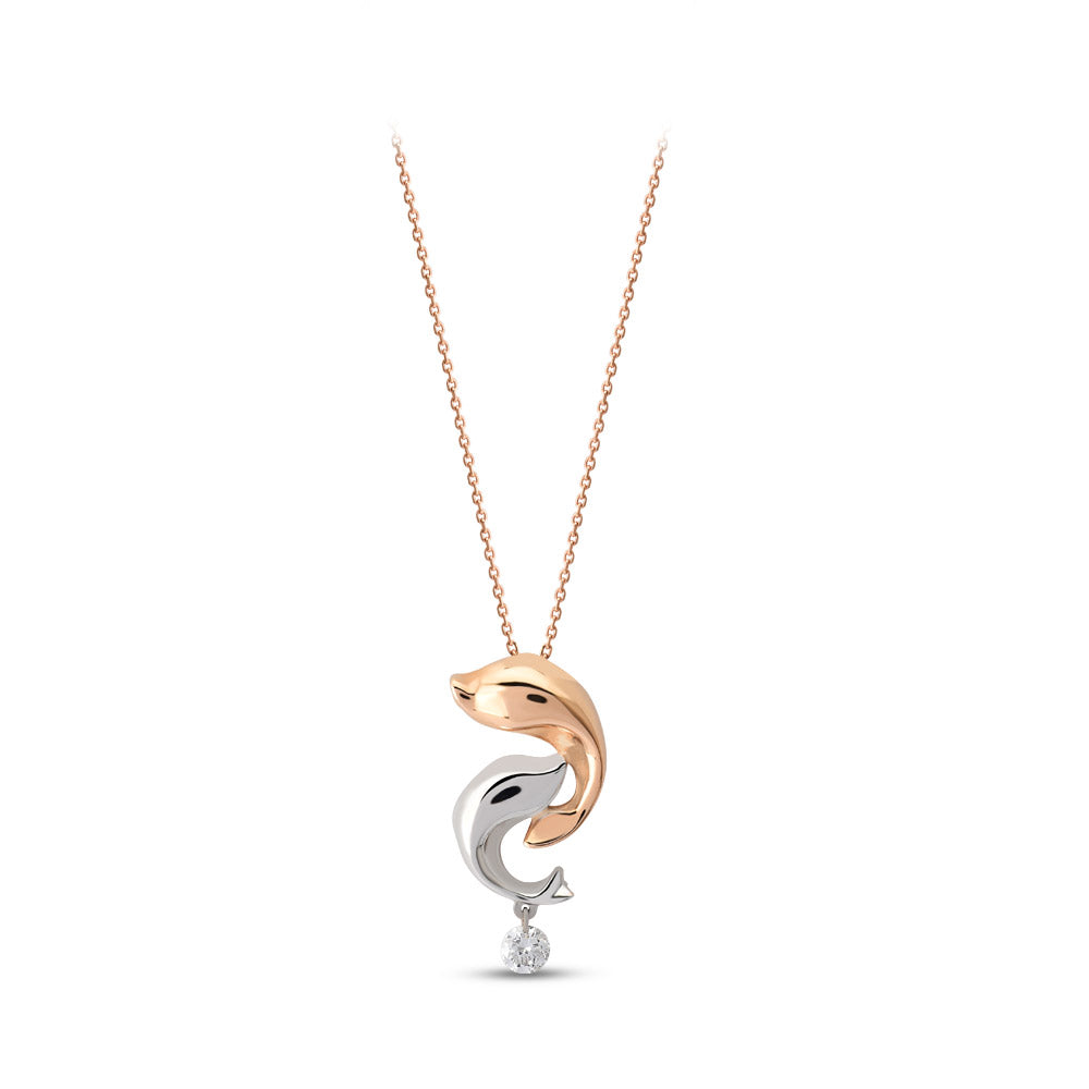 Dolphin Diamond Necklace