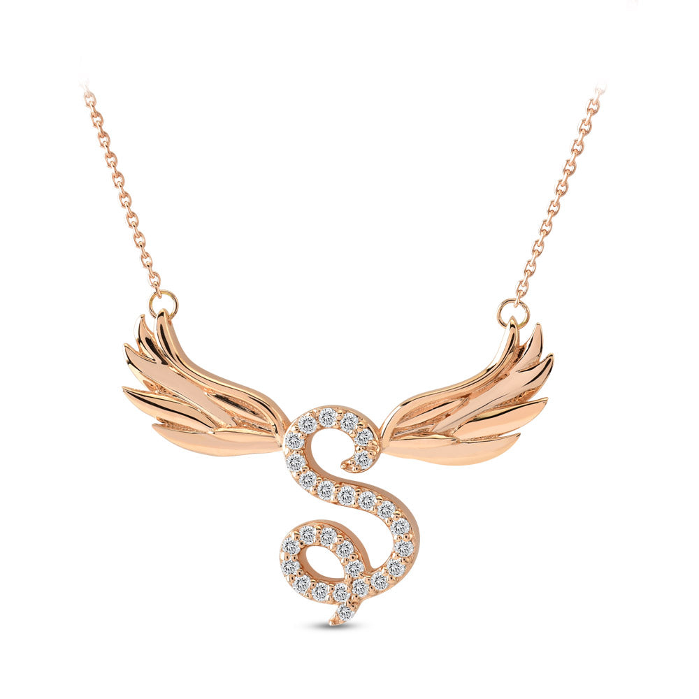 Diamond Initial Necklace S