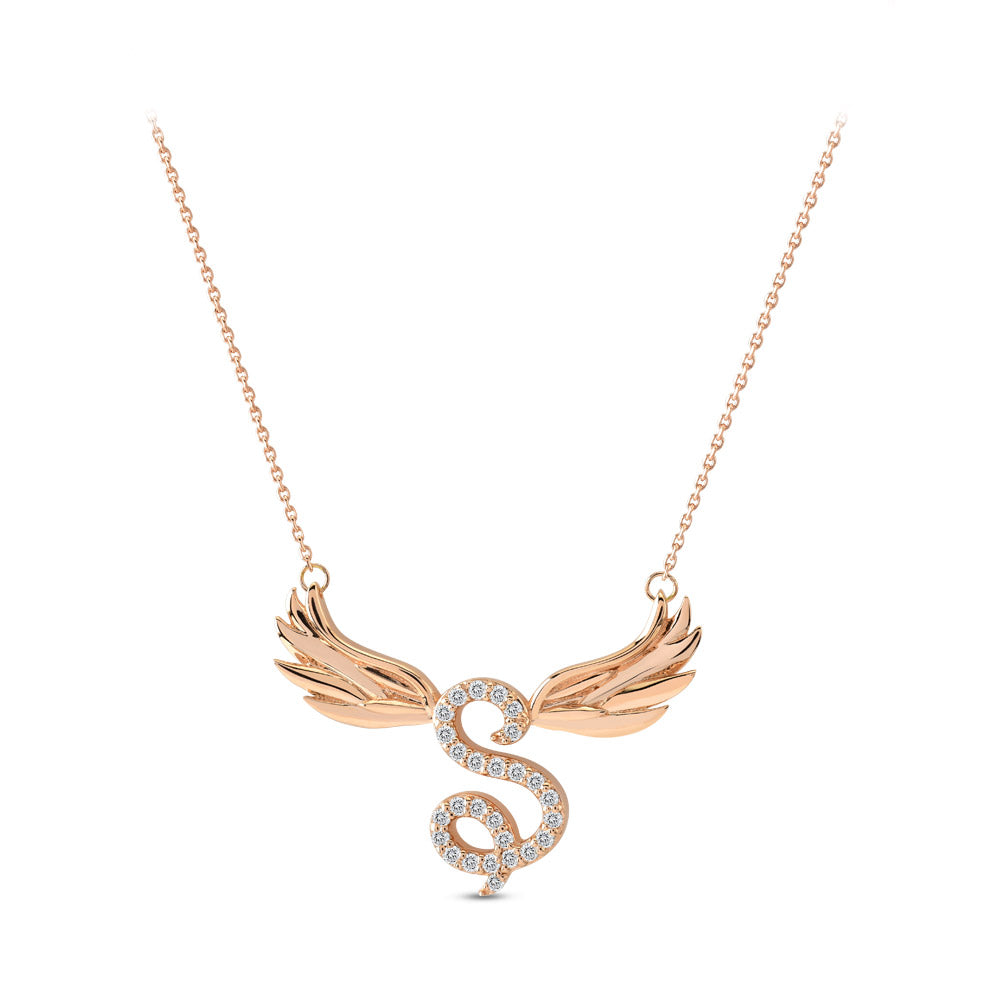 Diamond Initial Necklace S