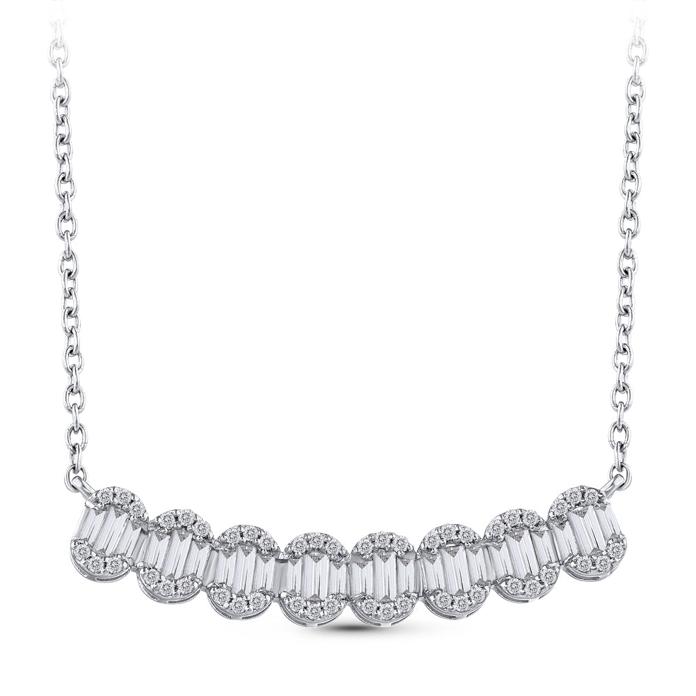 Baguette Diamond Necklace