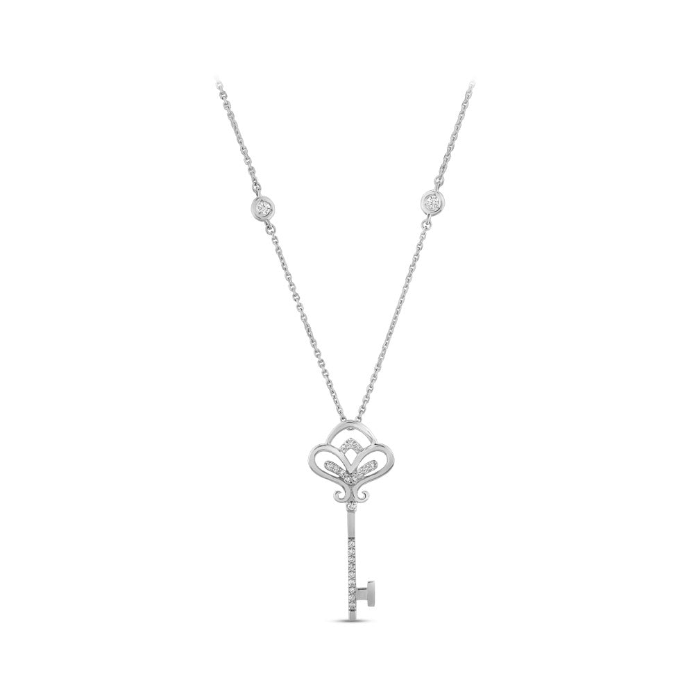 Luck Key Diamond Necklace