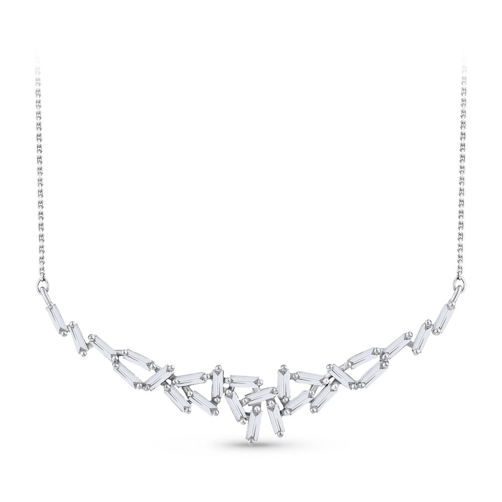 Baguette Diamond Necklace