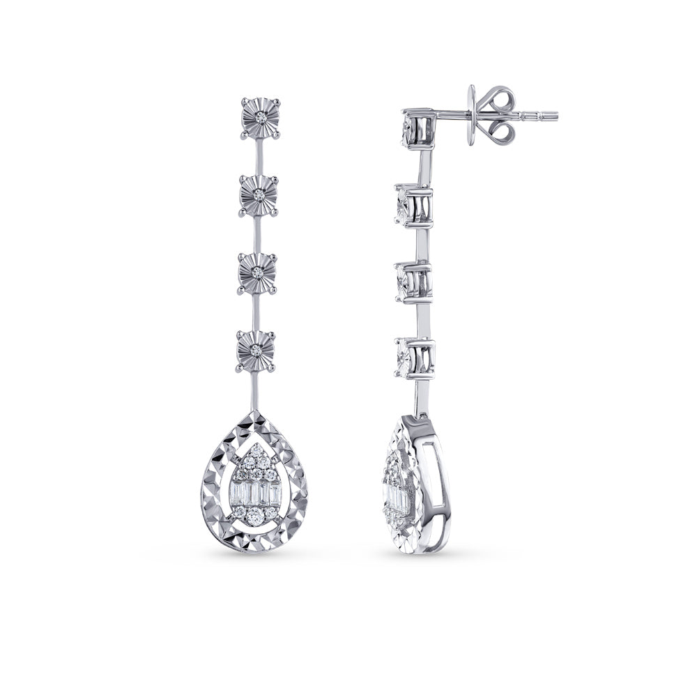 Baguette Diamond Earrings
