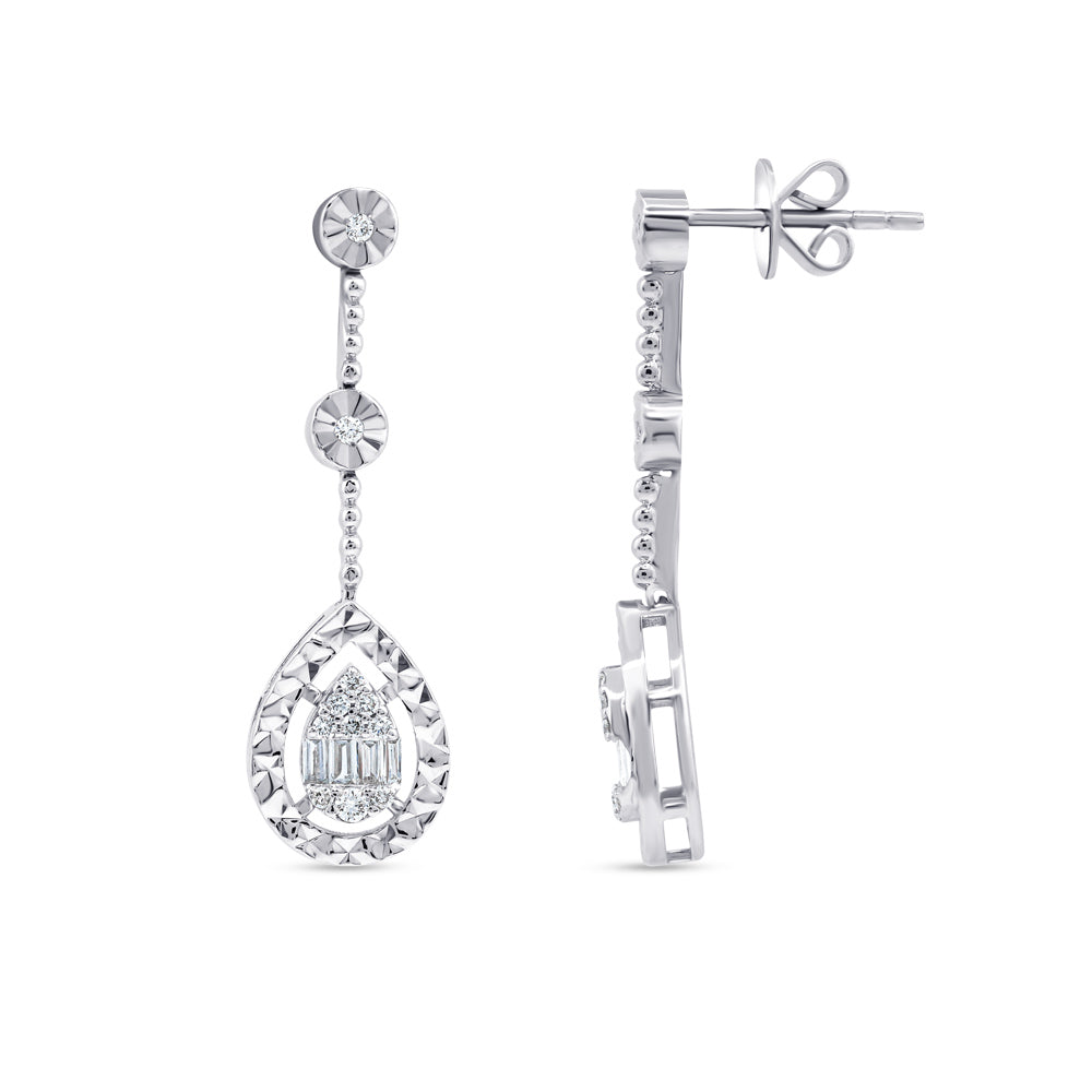 Baguette Diamond Earrings