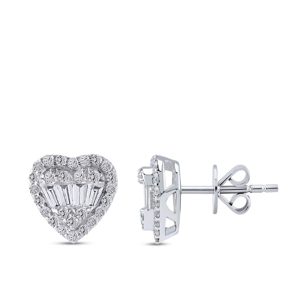 Heart Diamond Earrings