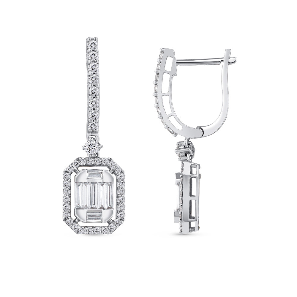 Baguette Diamond Earrings