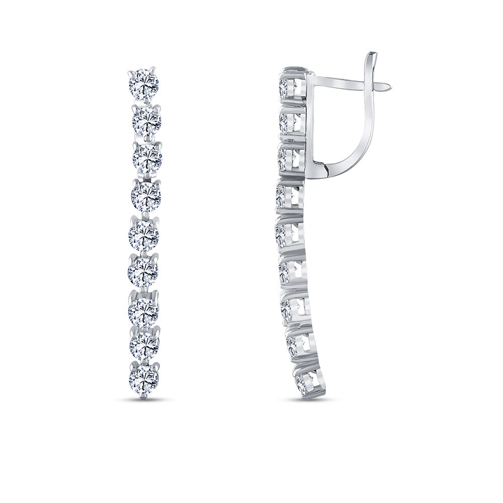 Diamond Tennis Earrings