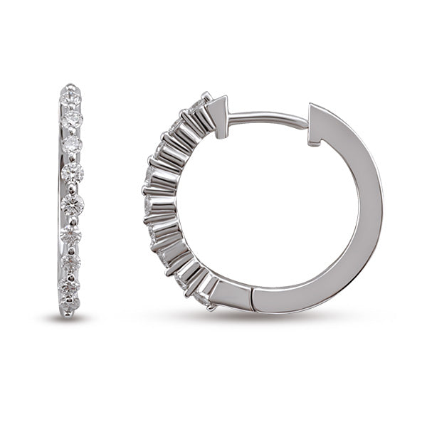 Hoop Diamond Earrings