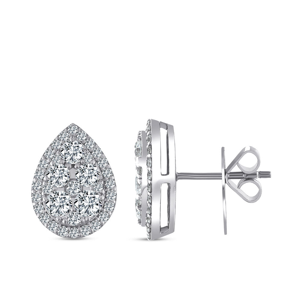 Design Diamond Stud Earrings
