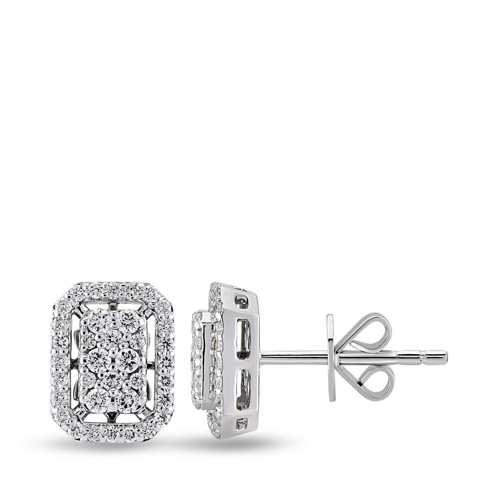 Design Diamond Stud Earrings