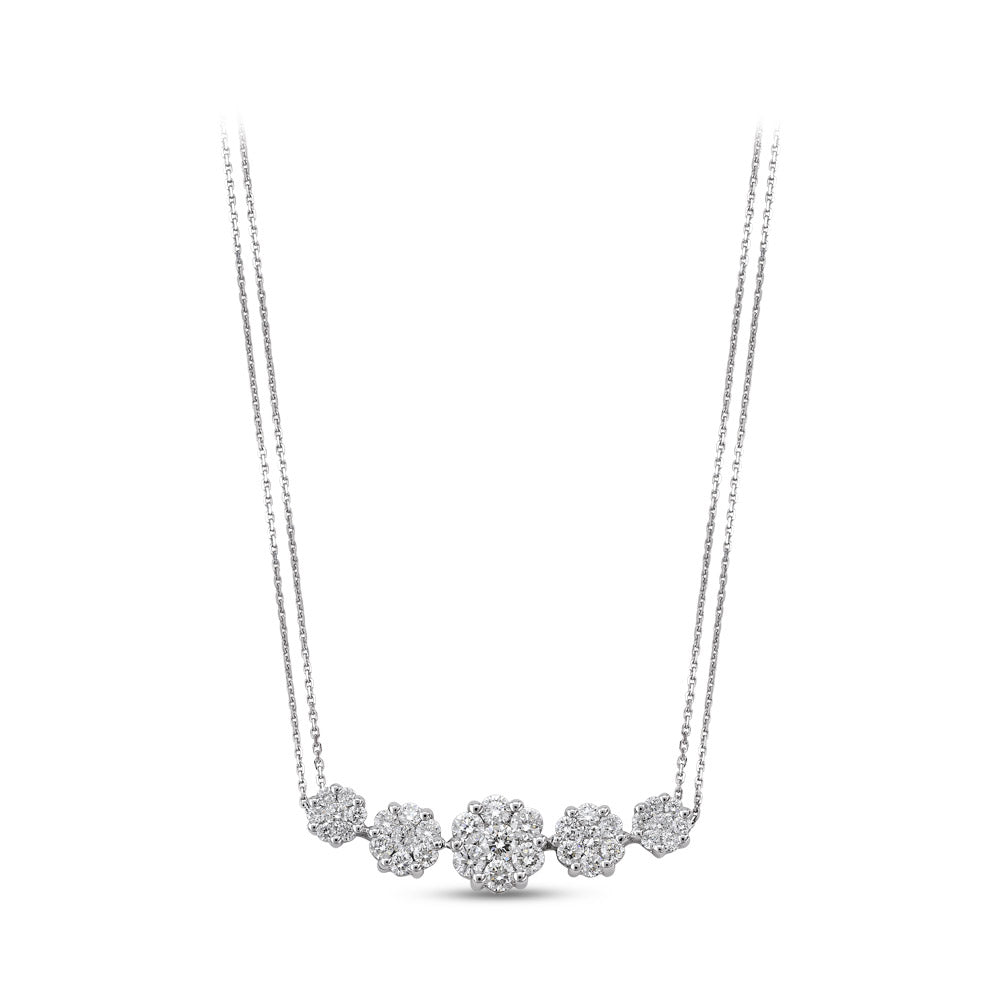 Halo Diamond Necklace