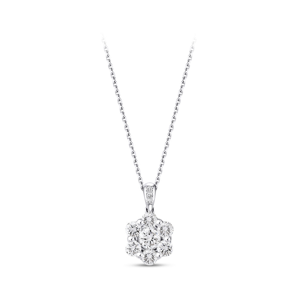 Halo Diamond Necklace