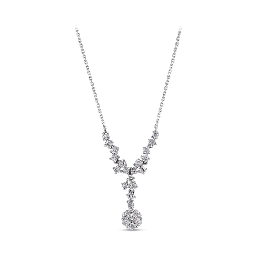 Halo Diamond Necklace