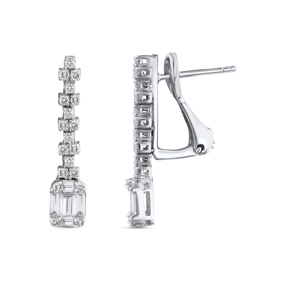Baguette Diamond Earrings