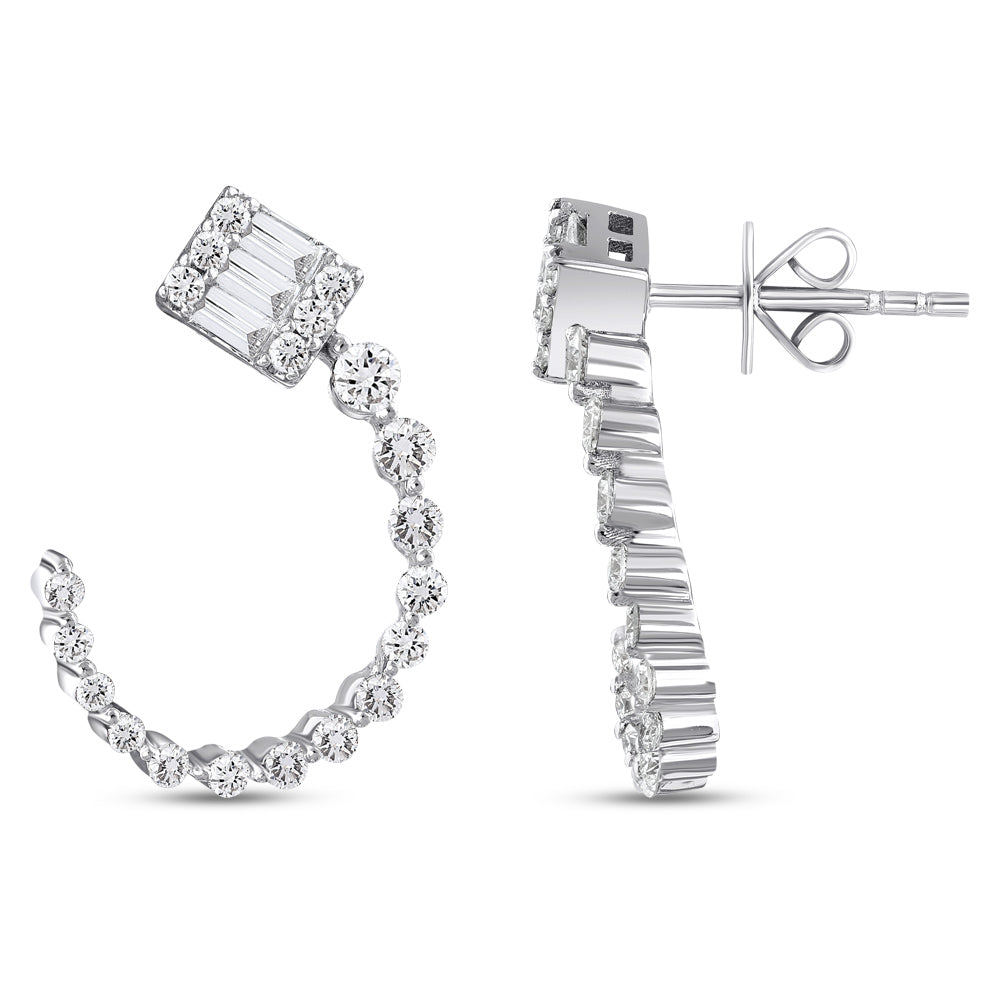 Baguette Diamond Earrings