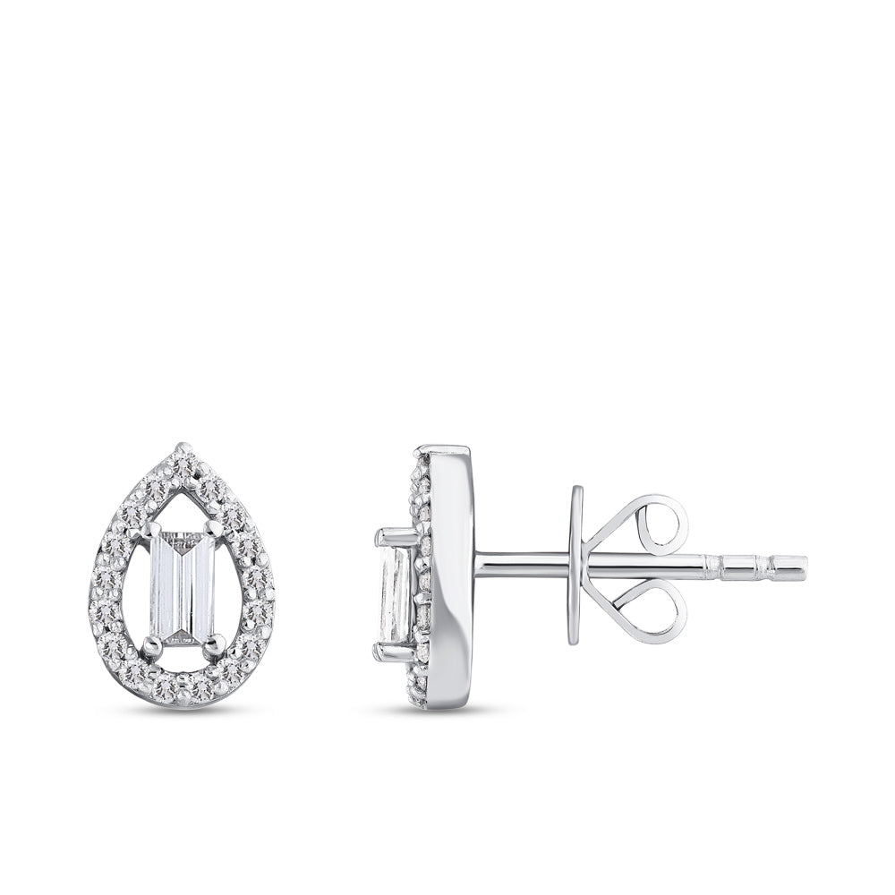 Baguette Diamond Earrings