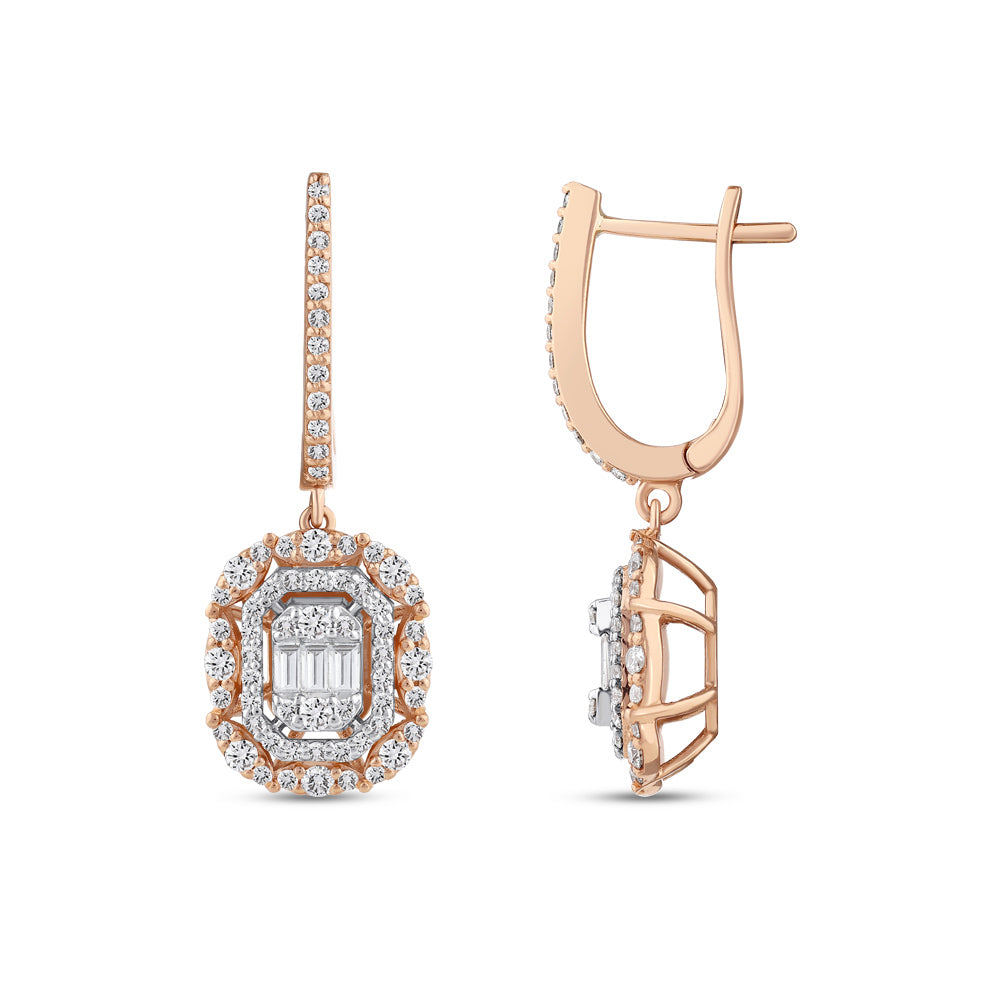 Baguette Diamond Earrings
