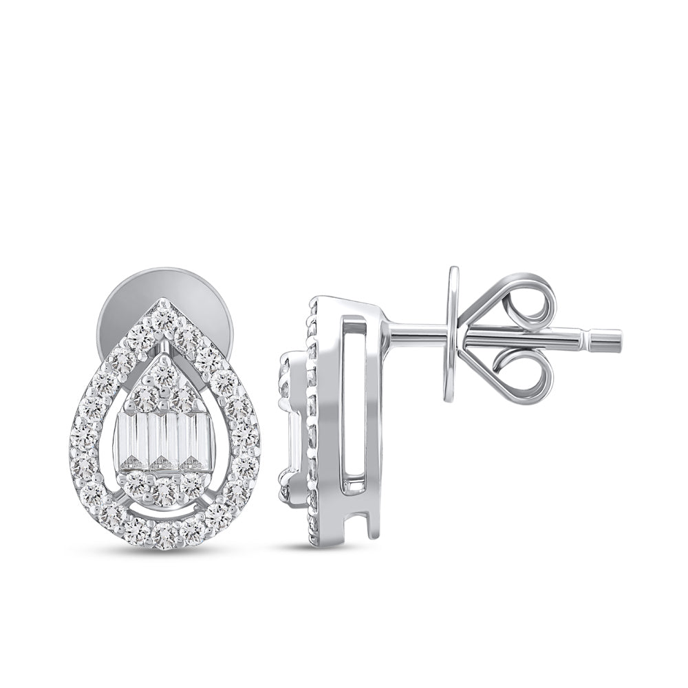 Baguette Diamond Earrings