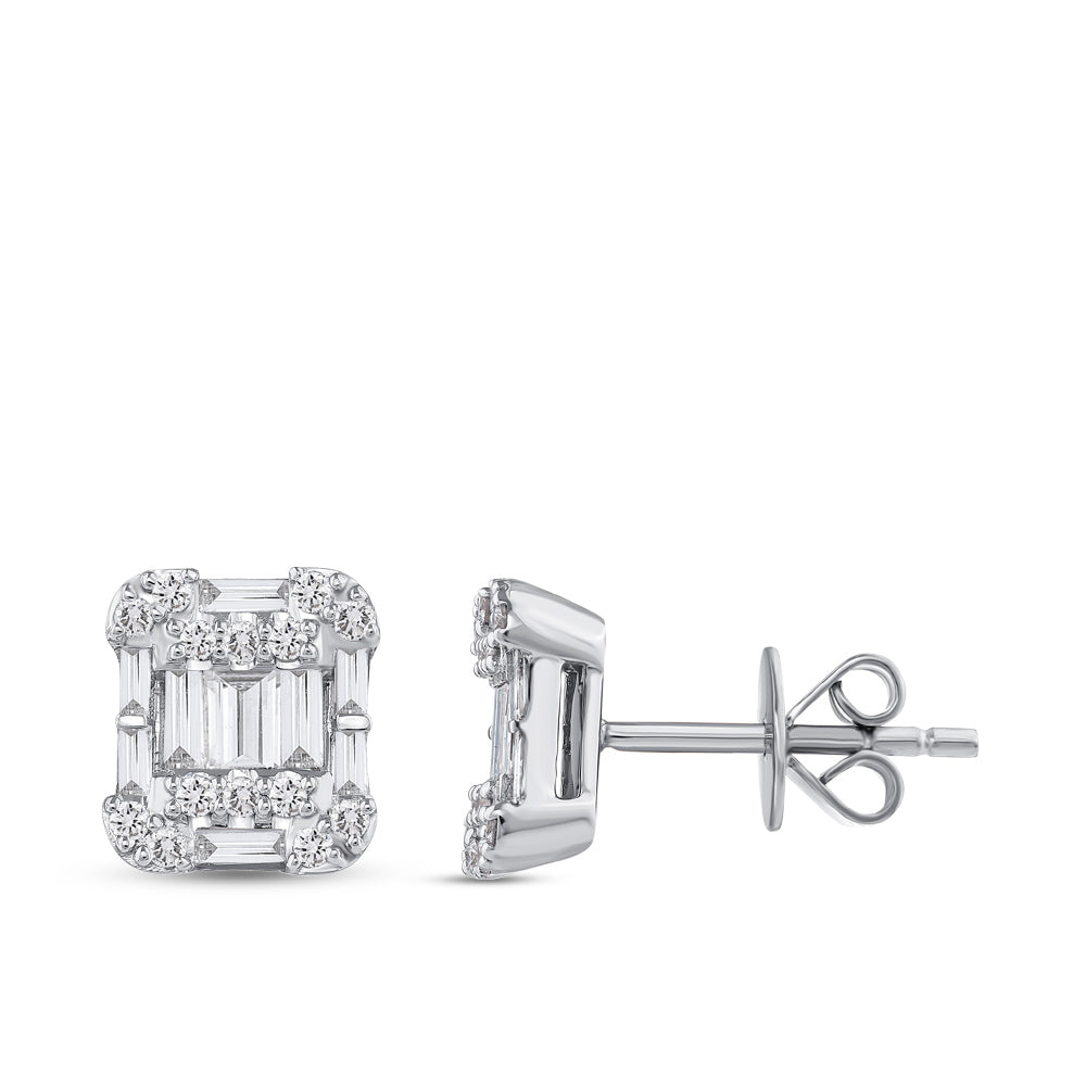 Baguette Diamond Earrings