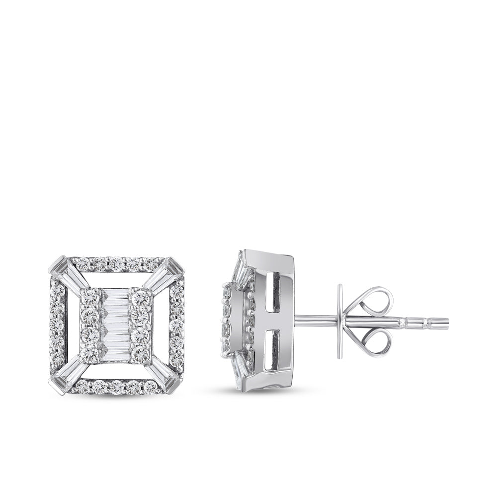 Baguette Diamond Earrings